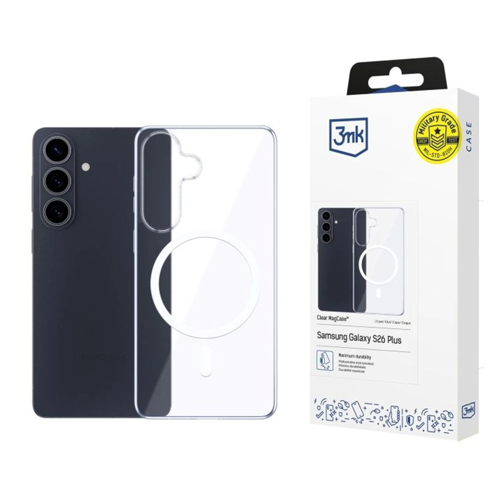 3mk Clear MagCase pro Samsung Galaxy S26transparentní