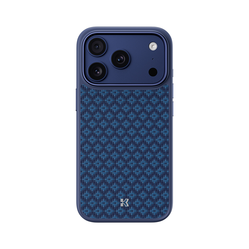 Kryt Benks Magnetic Armor Pro Armor Grid Kevlar Metal Frame 600D (YB69) pro iPhone 17 Pro modrý