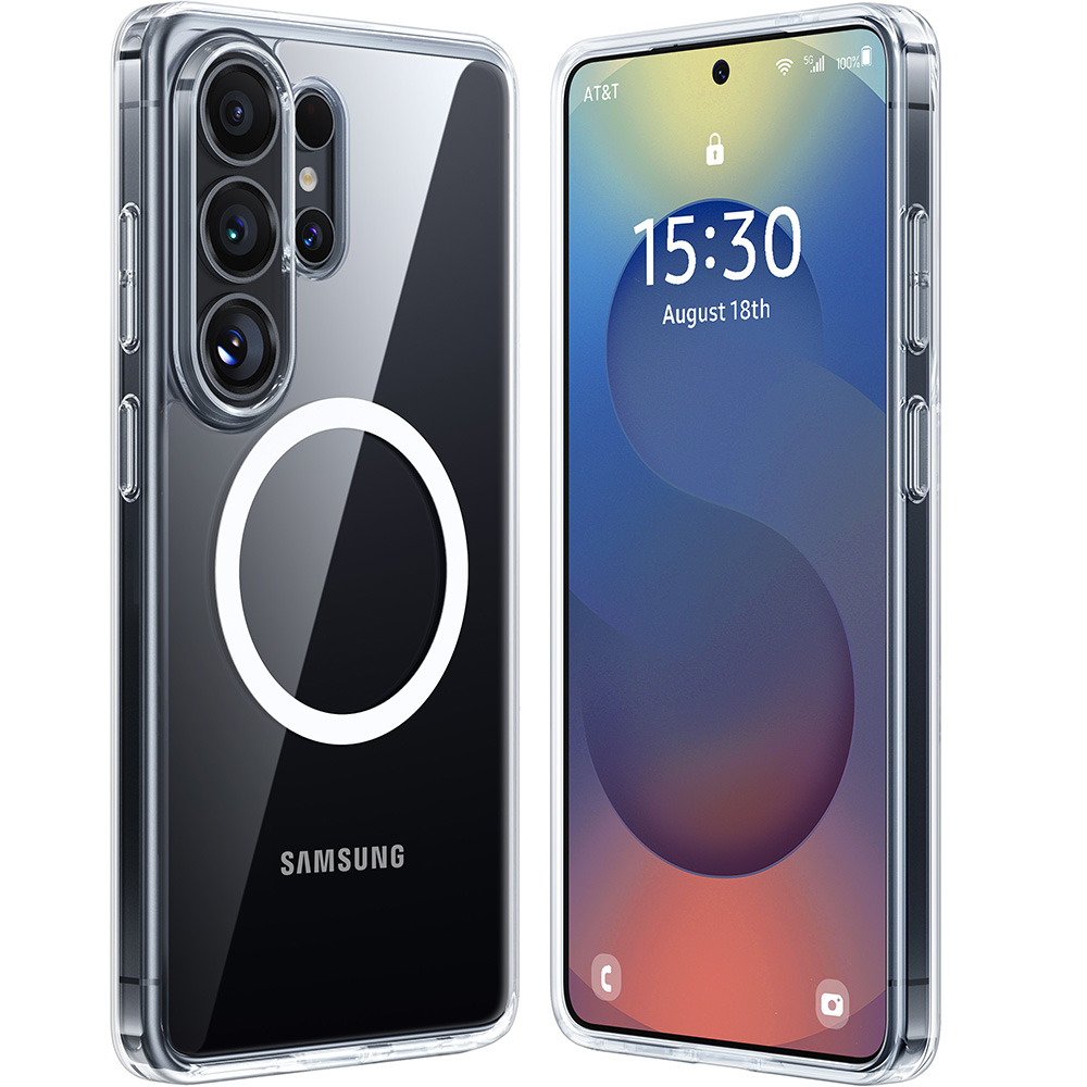Torras Guardian Magnetic Series pro Samsung Galaxy S26 Ultraprůhledný