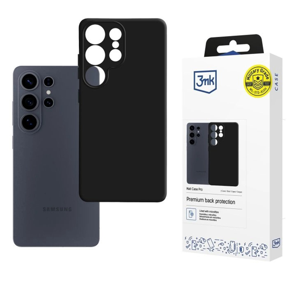 3mk Matt Case Pro - matné pouzdro pro Samsung Galaxy S26 Ultra - černé