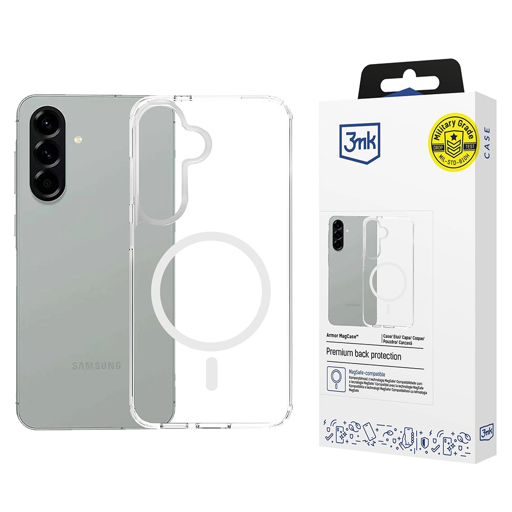 3mk Armor MagCase pro Samsung Galaxy A57 5G – průhledný