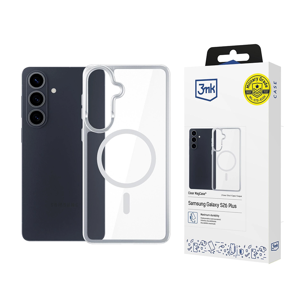 3mk - Armor MagCase - Samsung Galaxy S26 Plus - transparentní