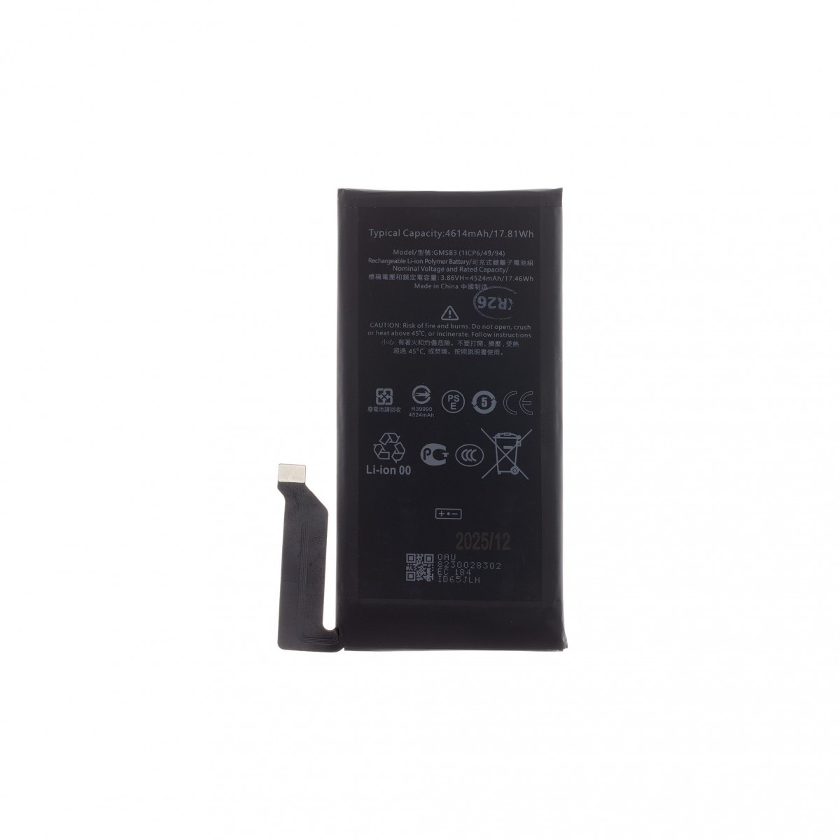 Baterie GMSB3 Google Pixel 6 4614mAh Li-Pol (OEM)