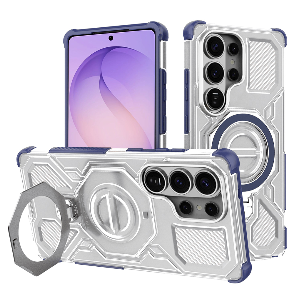 Techsuit - Carbon Shield PRO - Samsung Galaxy S26 Ultra - Modrá transparentní