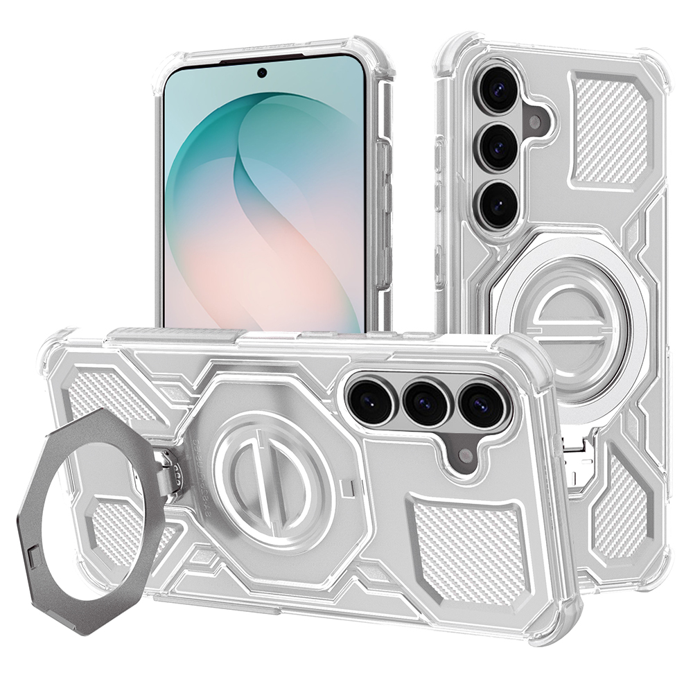Techsuit - Carbon Shield PRO - Samsung Galaxy S26 Plus - Bílá transparentní