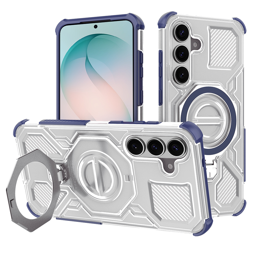 Techsuit - Carbon Shield PRO - Samsung Galaxy S26 Plus - Modrá transparentní