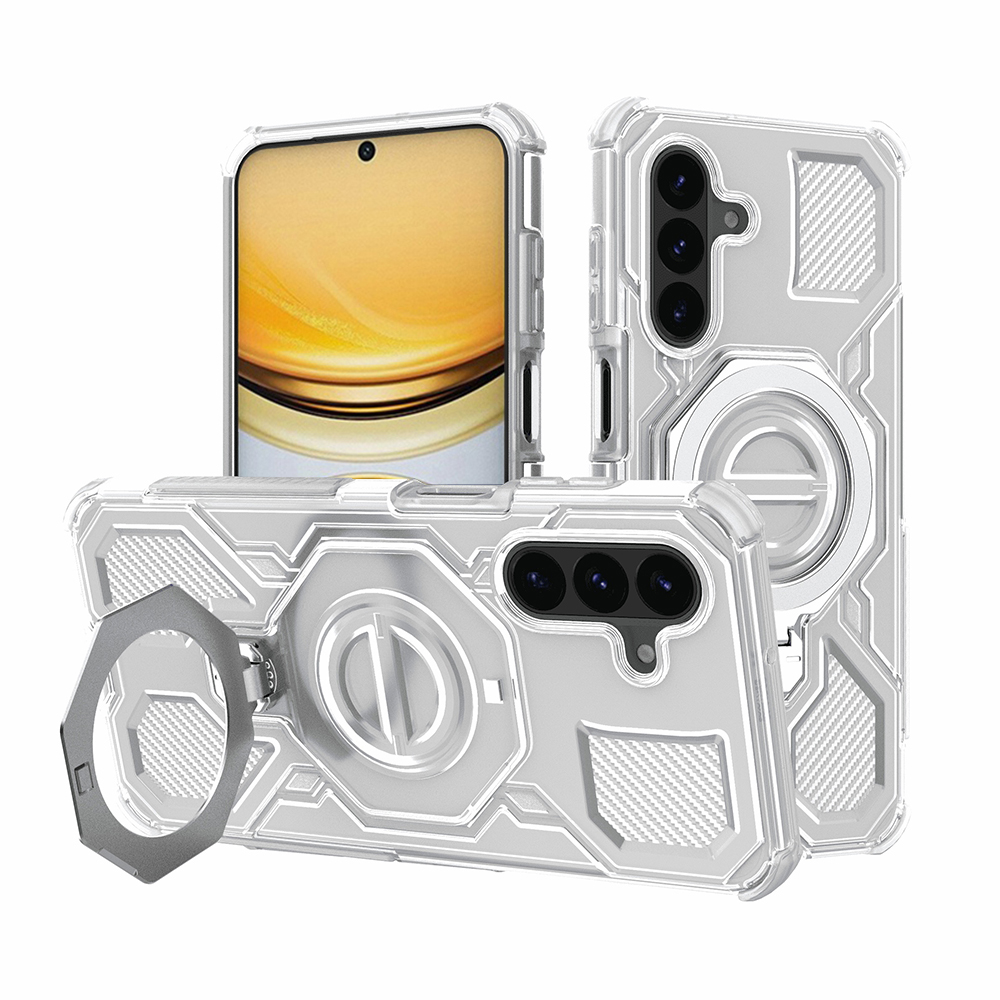 Techsuit - Carbon Shield PRO - Samsung Galaxy A57 5G - Bílá transparentní
