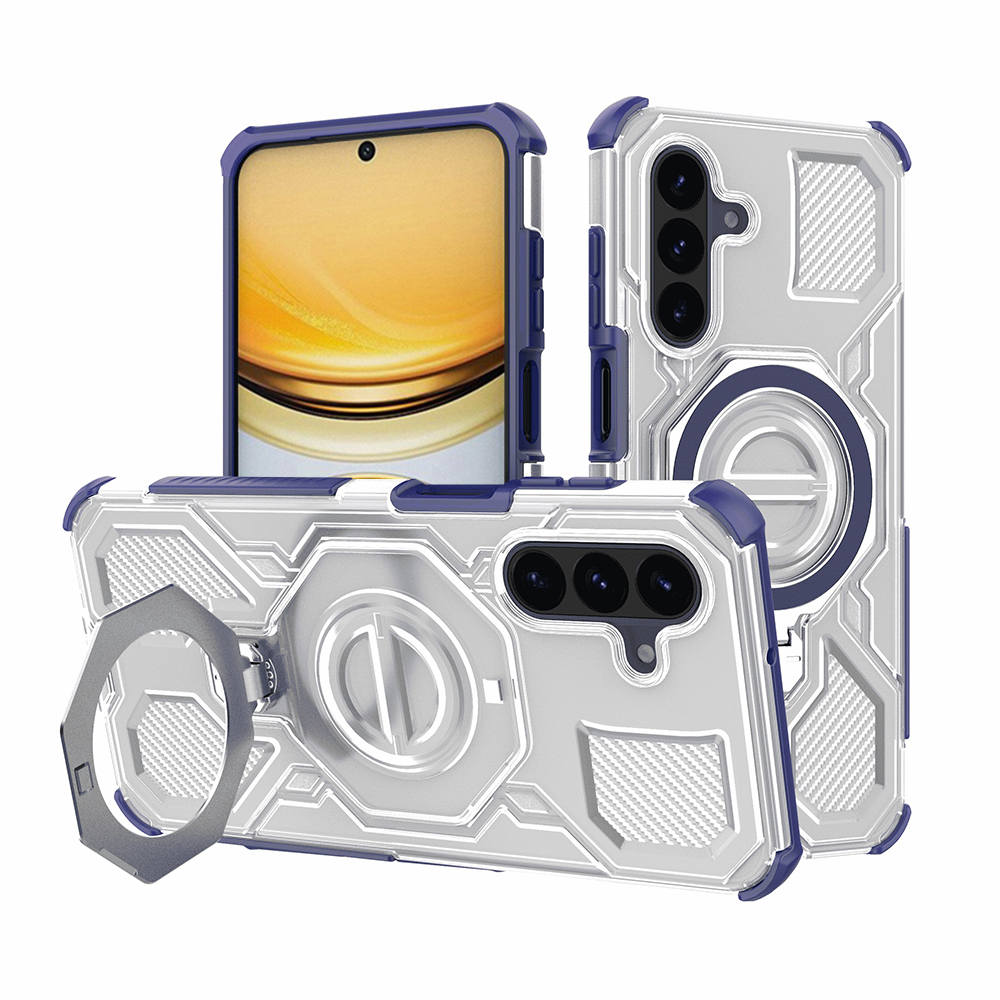 Techsuit - Carbon Shield PRO - Samsung Galaxy A57 5G - Modrá transparentní
