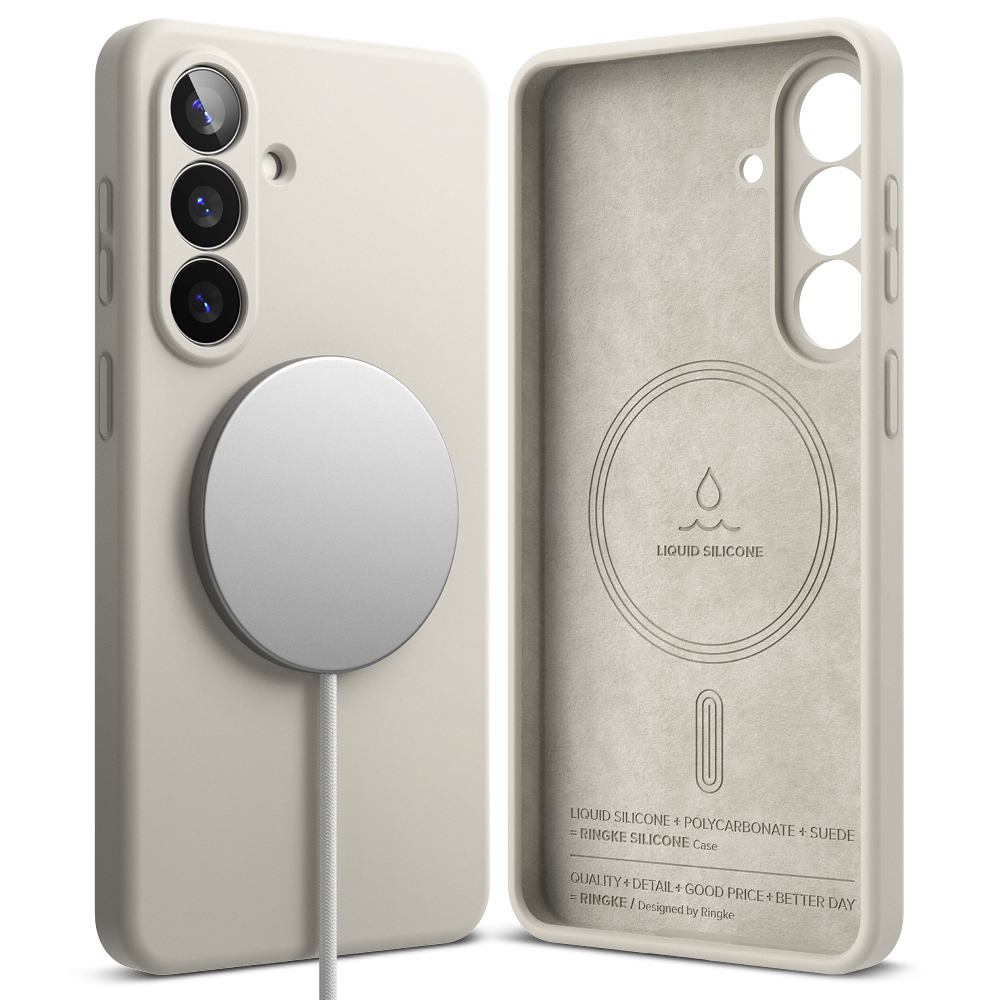 Ringke - Silicone MagSafe - Samsung Galaxy S26 Plus - Kamenná šedá