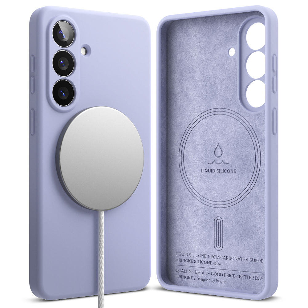 Ringke - Silicone MagSafe - Samsung Galaxy S26 - Levandulová