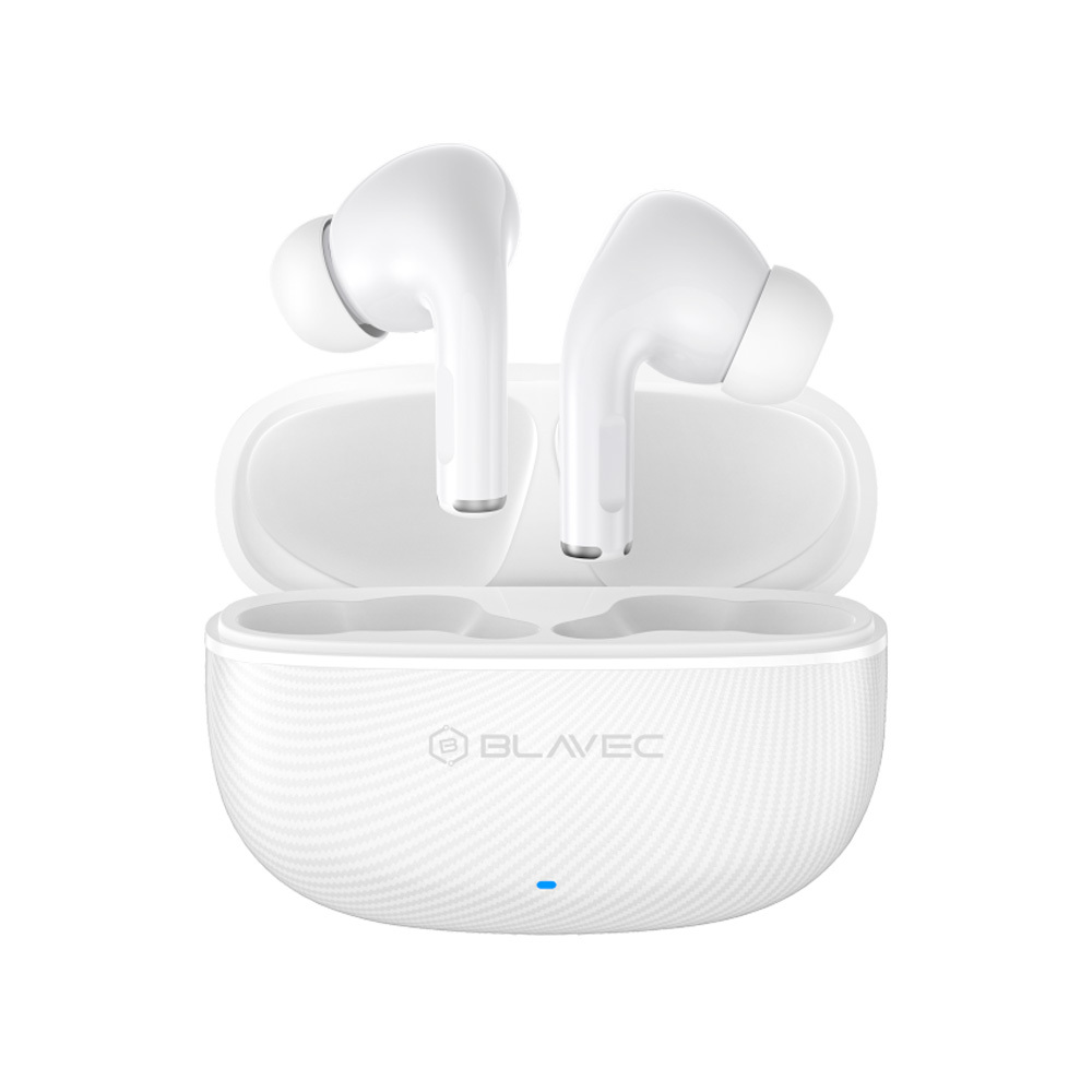 Bezdrátová sluchátka Blavec Bluetooth TWS BW-02 Carbon (BW02-W) bílá