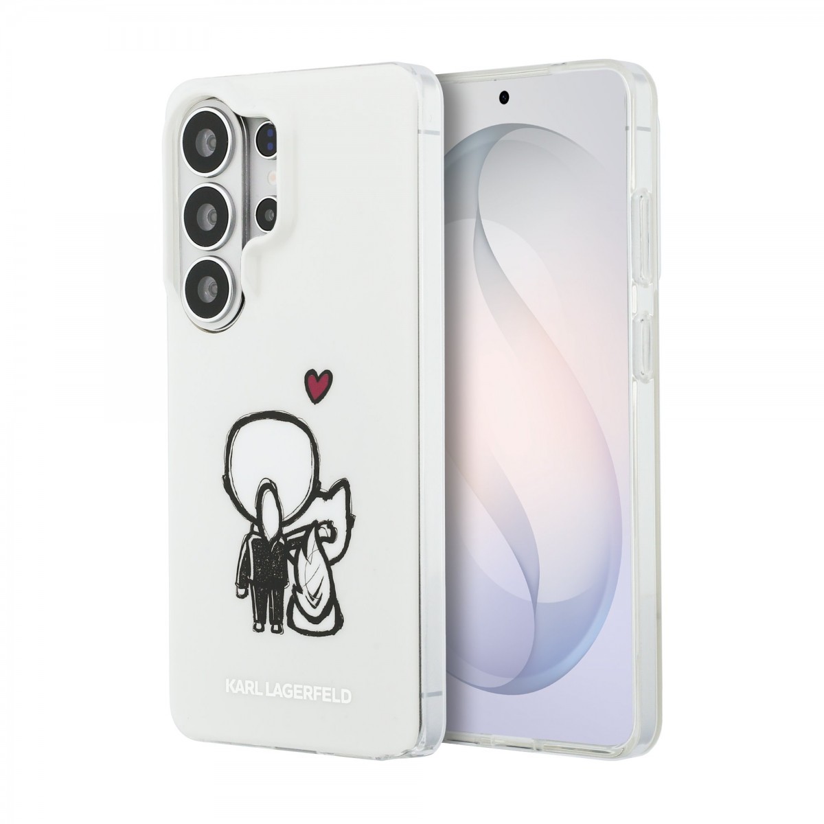 Zadní kryt Karl Lagerfeld IML K&CH Back Logo Magnetic pro Samsung Galaxy S26 Ultra průhledný