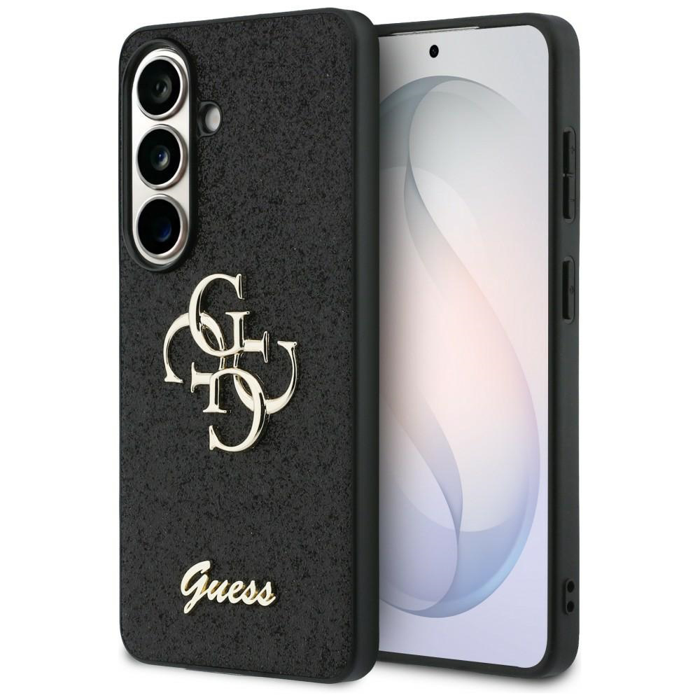 Guess - Pevný kryt Fixed Glitter Big 4G Metal Logo (GUHCS26SHG4SGK) - Samsung Galaxy S26 - Černá
