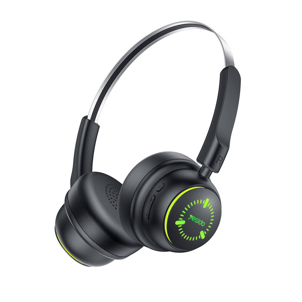 Yesido - Bezdrátová sluchátka (EP15) - pro děti, s Bluetooth, 40mm měniče, 300mAh - Černá