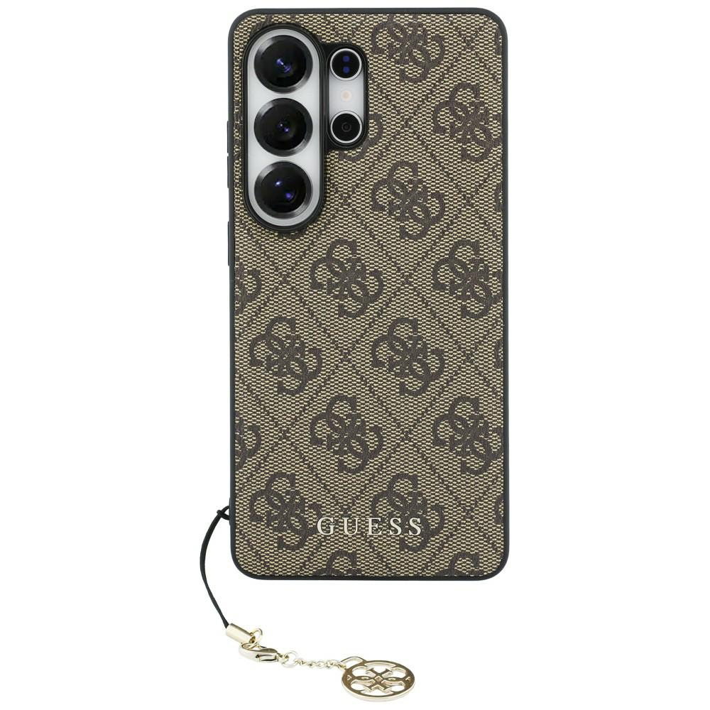 Guess - Kryt Hardcase 4G Classic Logo Charm (GUHMS26LGF4GBR) - Samsung Galaxy S26 Ultra - hnědý