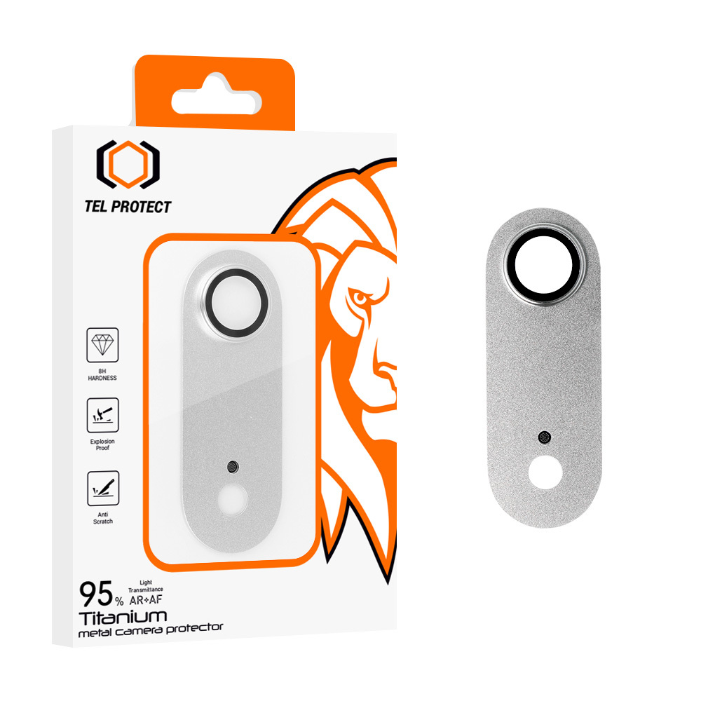 Tvrzené sklo Tel Protect 95% AR+AF Full Metal Camera Protector na fotoaparát pro iPhone 17 Air stříbrné