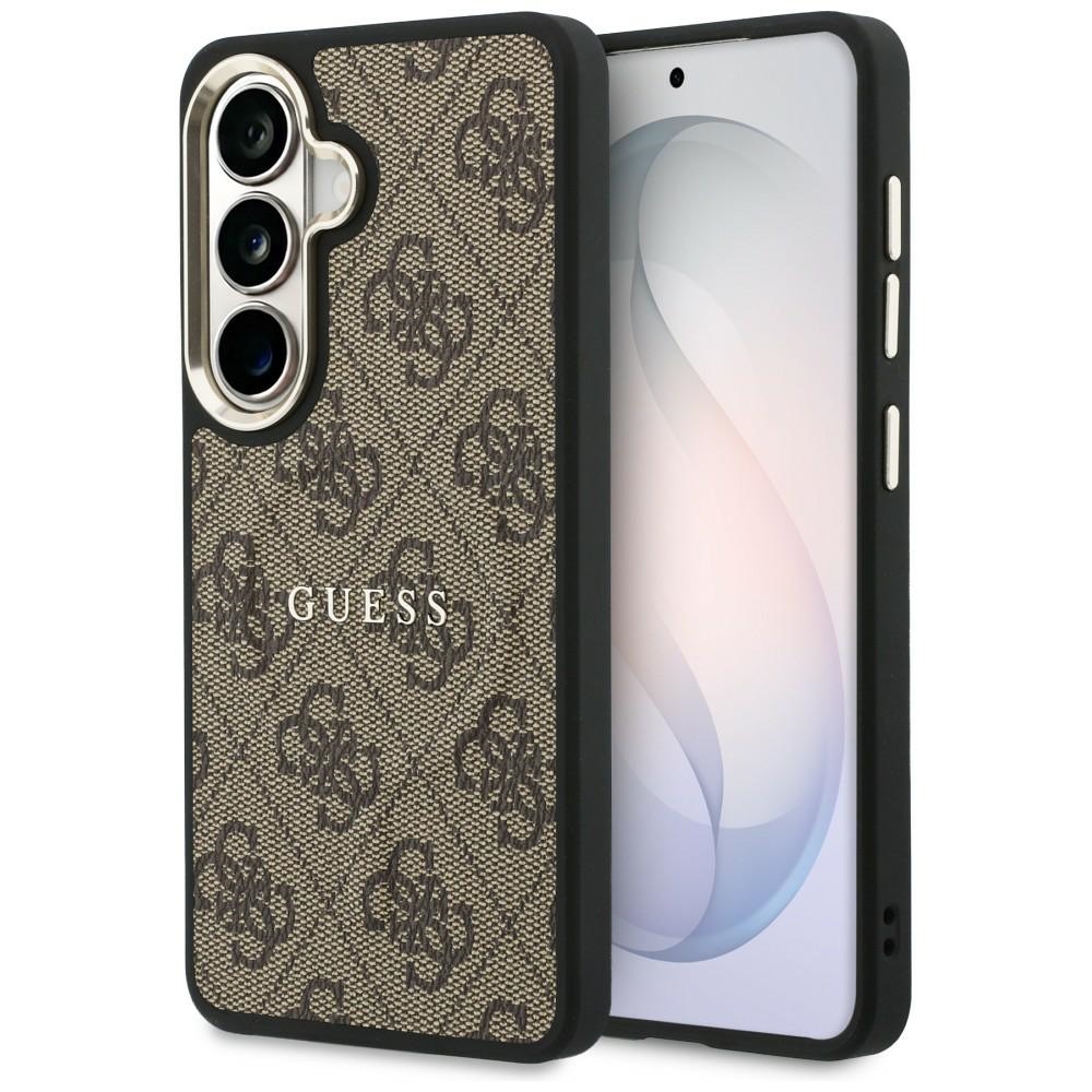 Kryt Guess - 4G Embossed Ring MagSafe (GUHMS26MP4MSEGCW) - Samsung Galaxy S26 Plus Hnědý