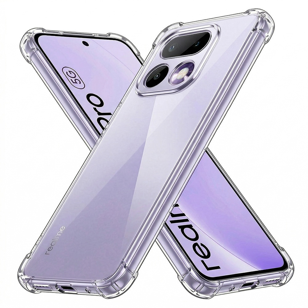 Kryt Techsuit - Shockproof Clear Silicone - Realme 16 Pro Průhledný