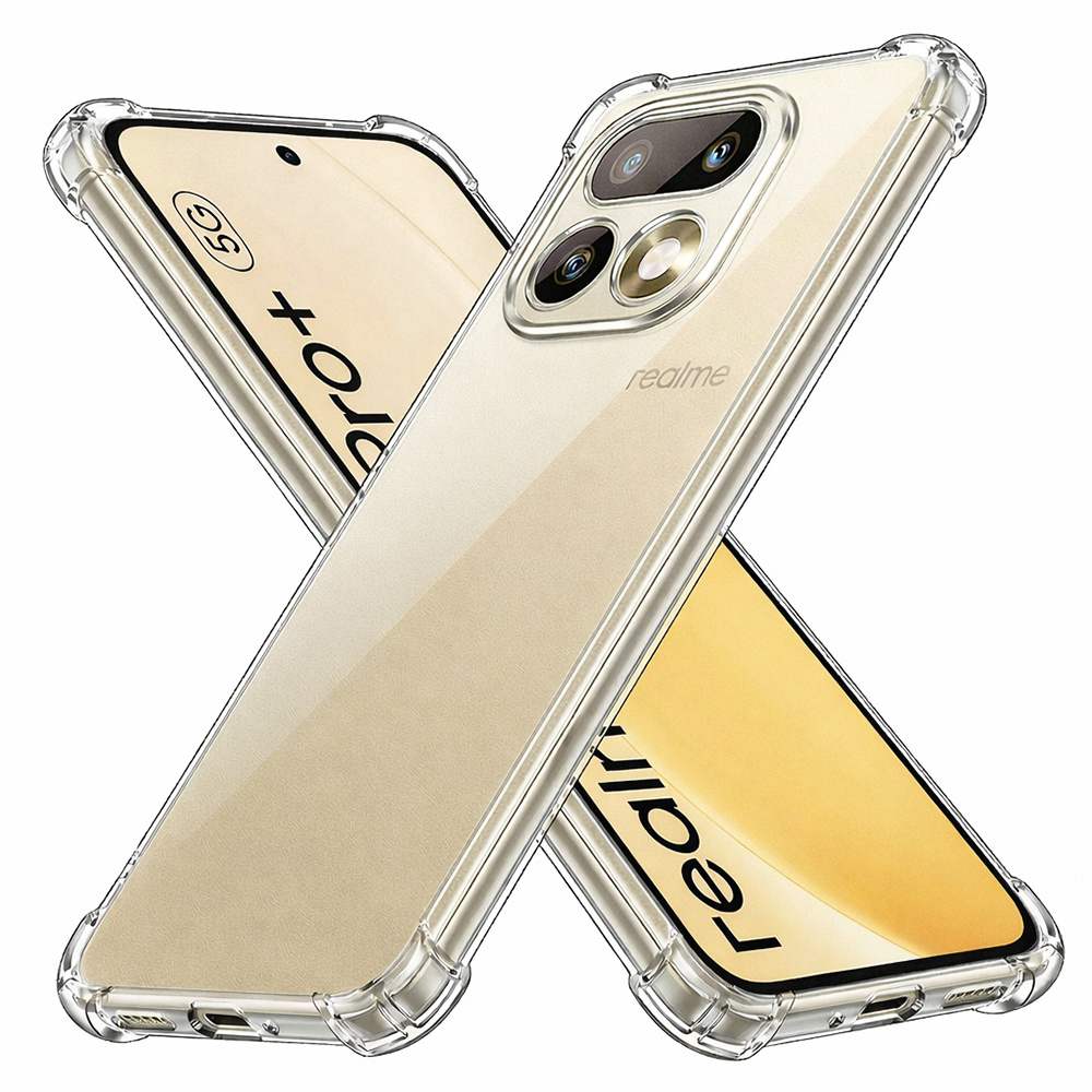 Kryt Techsuit - Shockproof Clear Silicone - Realme 16 Pro+ Průhledný