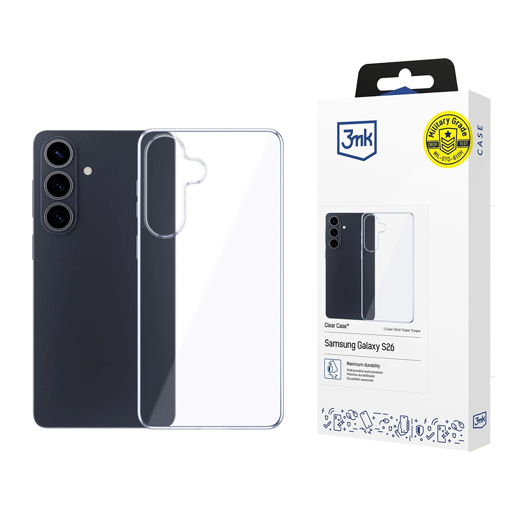 Kryt 3mk Clear Case - Samsung Galaxy S26 průhledný