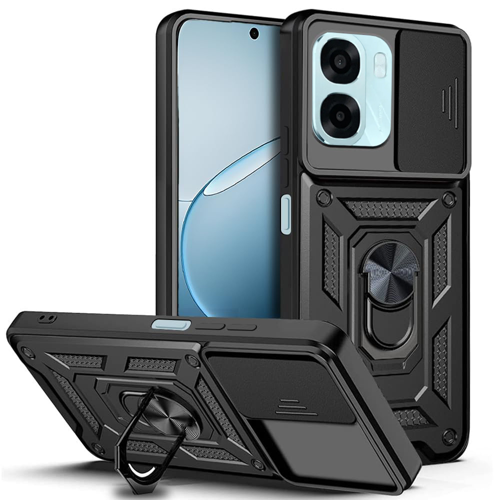 Kryt Techsuit CamShield Series - Oppo A6x 4G / A6x 5G černý