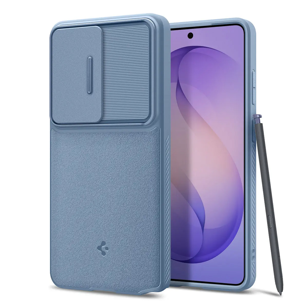 Kryt Spigen - Optik Armor (ACS11226) - Samsung Galaxy S26 Ultra světle modrý