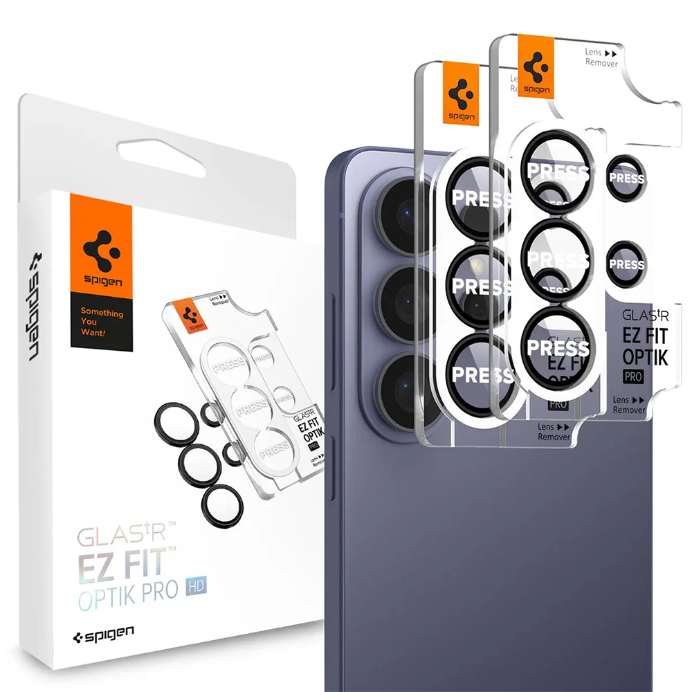 Tvrzené sklo na fotoaparát Spigen - (2 pack) Optik.tR EZ Fit Pro HD Camera Glass (AGL11076) - Samsung Galaxy S26 Ultra černé