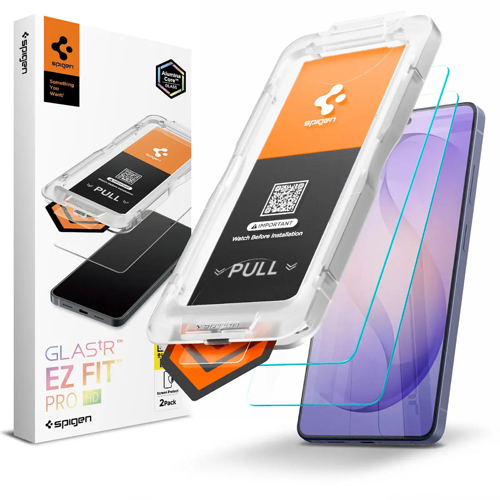 Tvrzené sklo Spigen - (2 pack) Glas.tR EZ-FIT Pro HD (AGL11072) - Samsung Galaxy S26 Ultra čiré