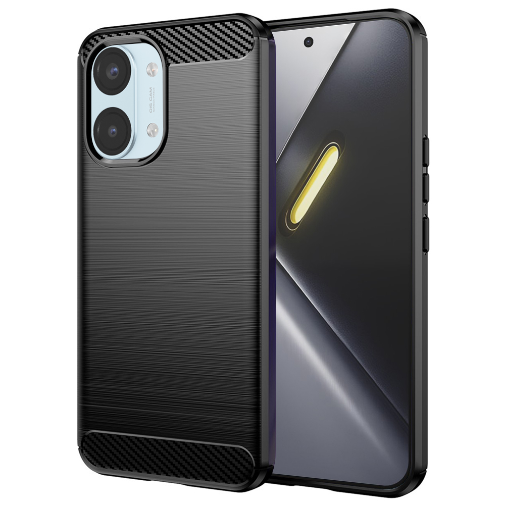 Kryt Techsuit Carbon Silicone pro Xiaomi Poco X8 Pro Max černý