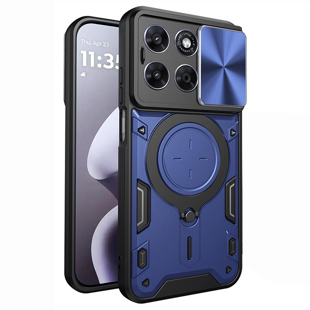 Kryt Techsuit CamGuard Pro pro Motorola Moto G77 / G67 modrý