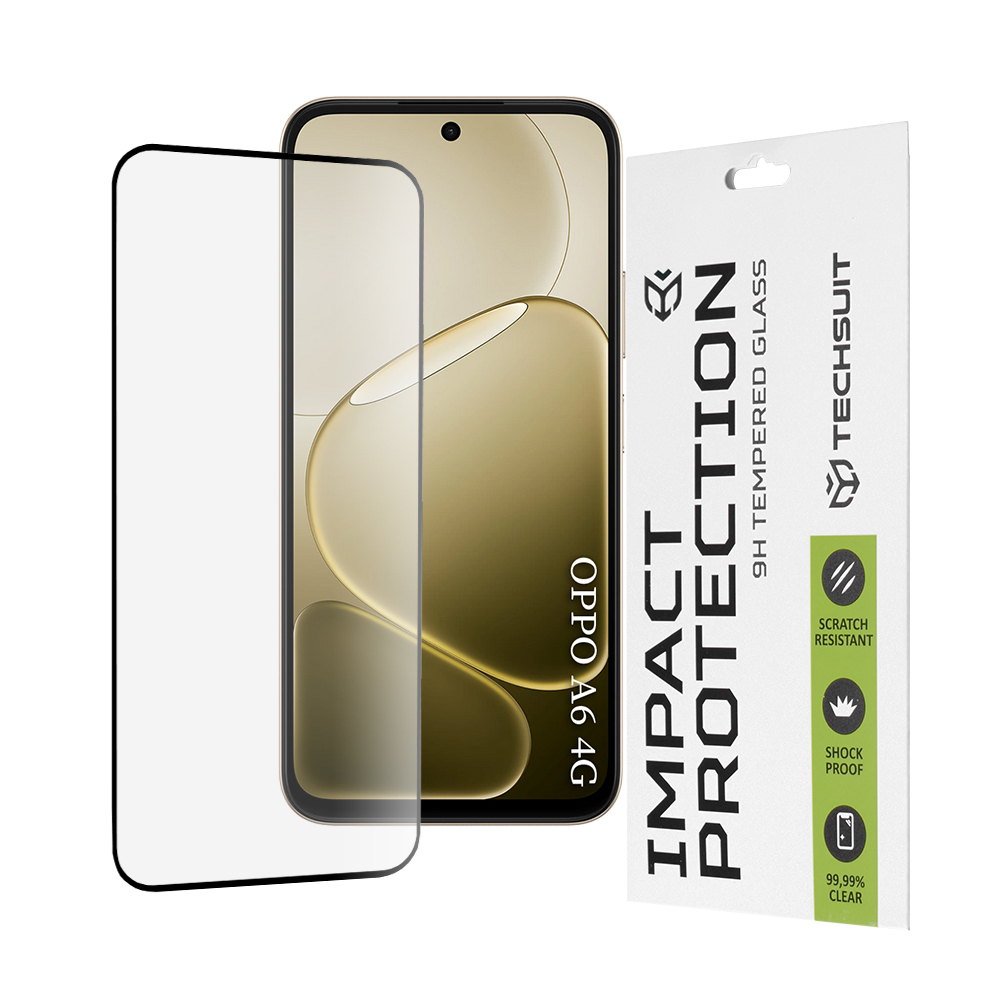 Tvrzené sklo Techsuit 111D Full Cover / Full Glue pro Oppo A6 4G černé