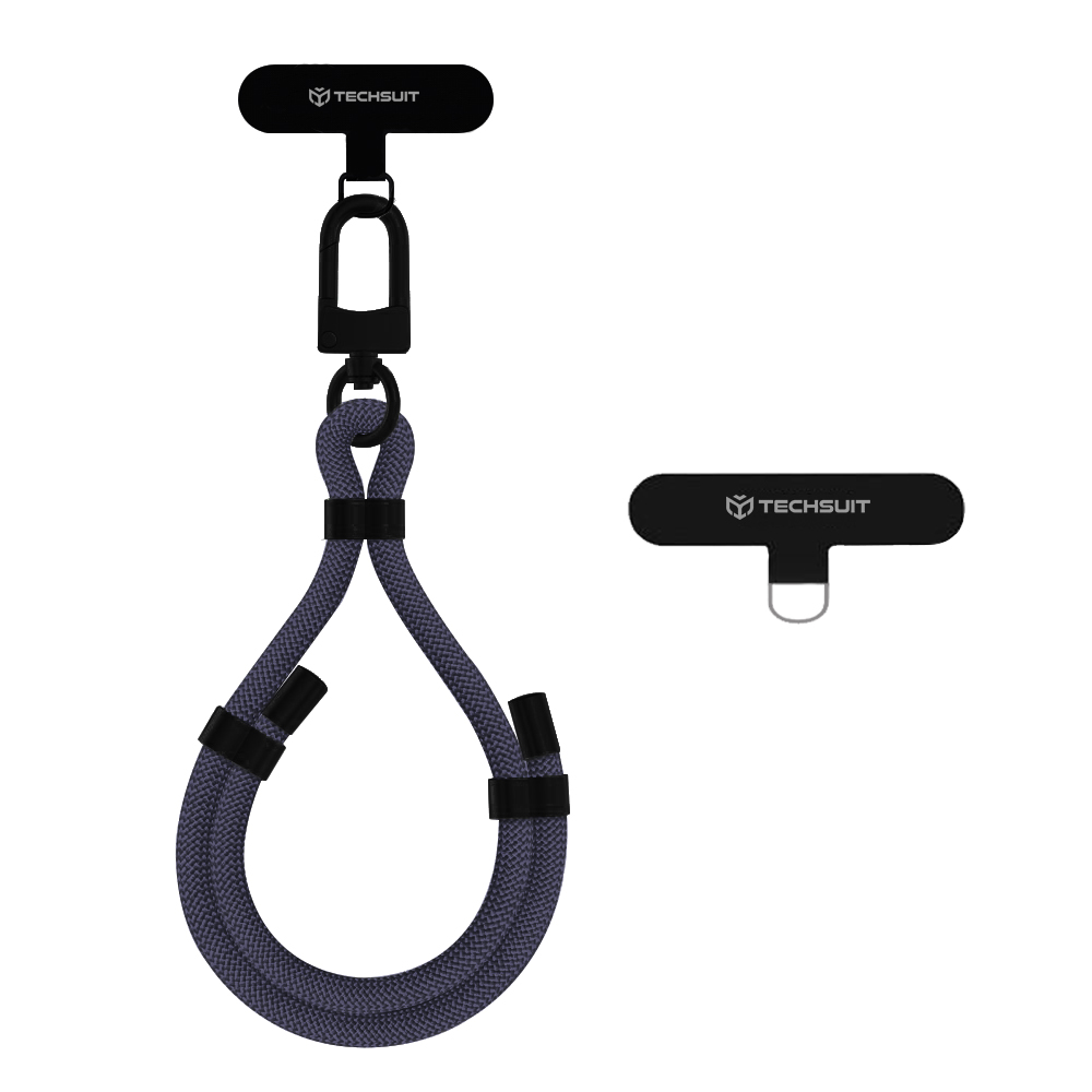 Šňůrka na ruku Techsuit Rope Wrist Strap (RWS1-01) univerzální kovově šedá