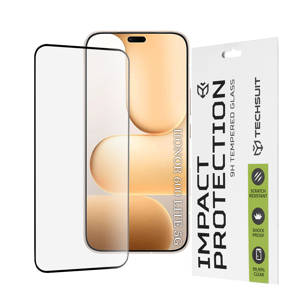 Tvrzené sklo Techsuit 111D Full Cover / Full Glue pro Honor 600 Lite černé