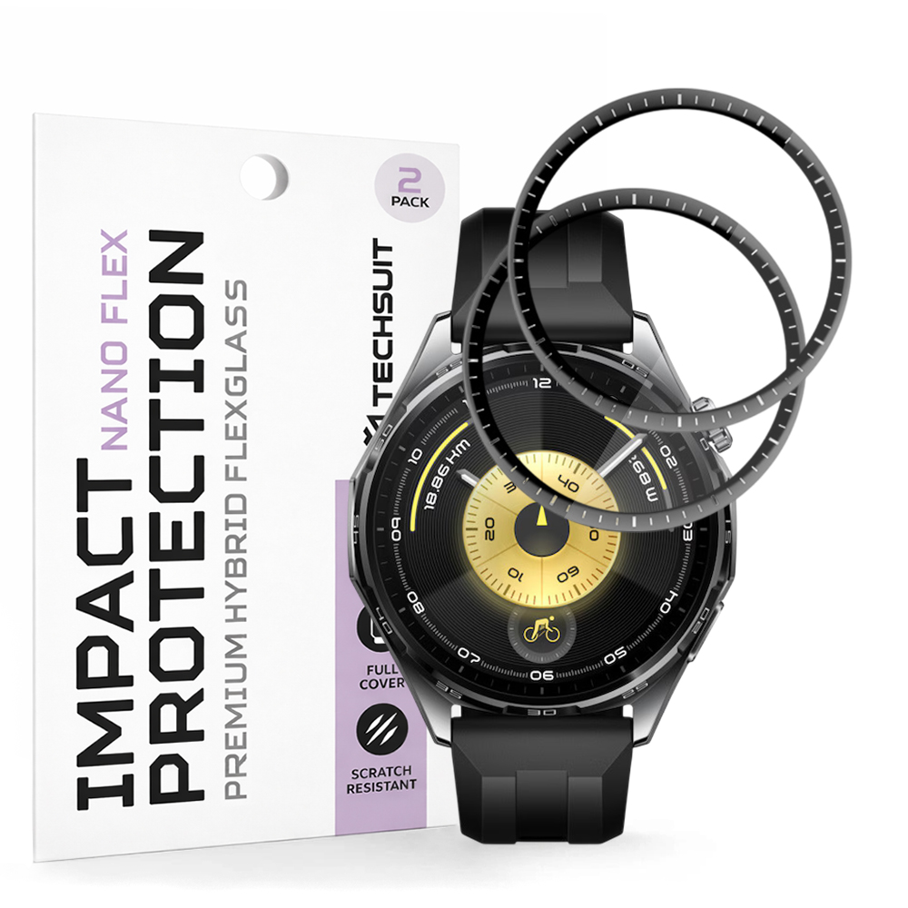 Fólie Techsuit Nano Flex (2 pack) Huawei Watch GT 6 46mm černá