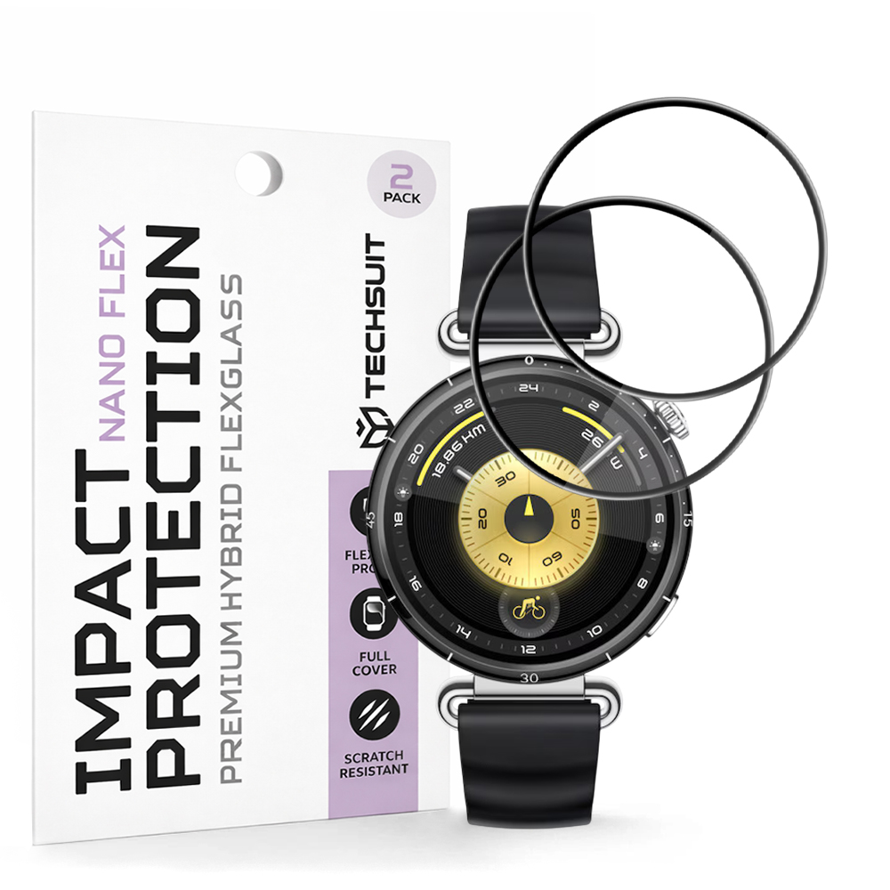 Fólie Techsuit Nano Flex (2 pack) Huawei Watch GT 6 41mm černá