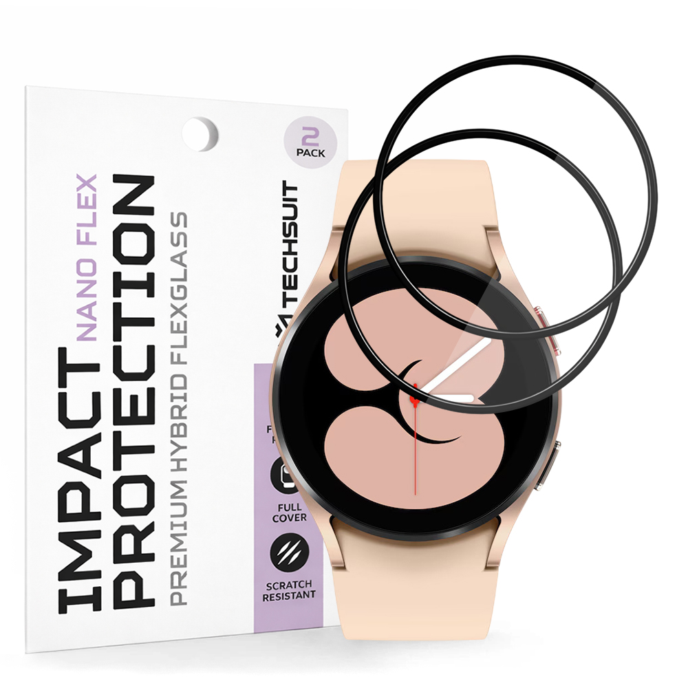 Fólie Techsuit Nano Flex (2 pack) Samsung Galaxy Watch4 40mm černá