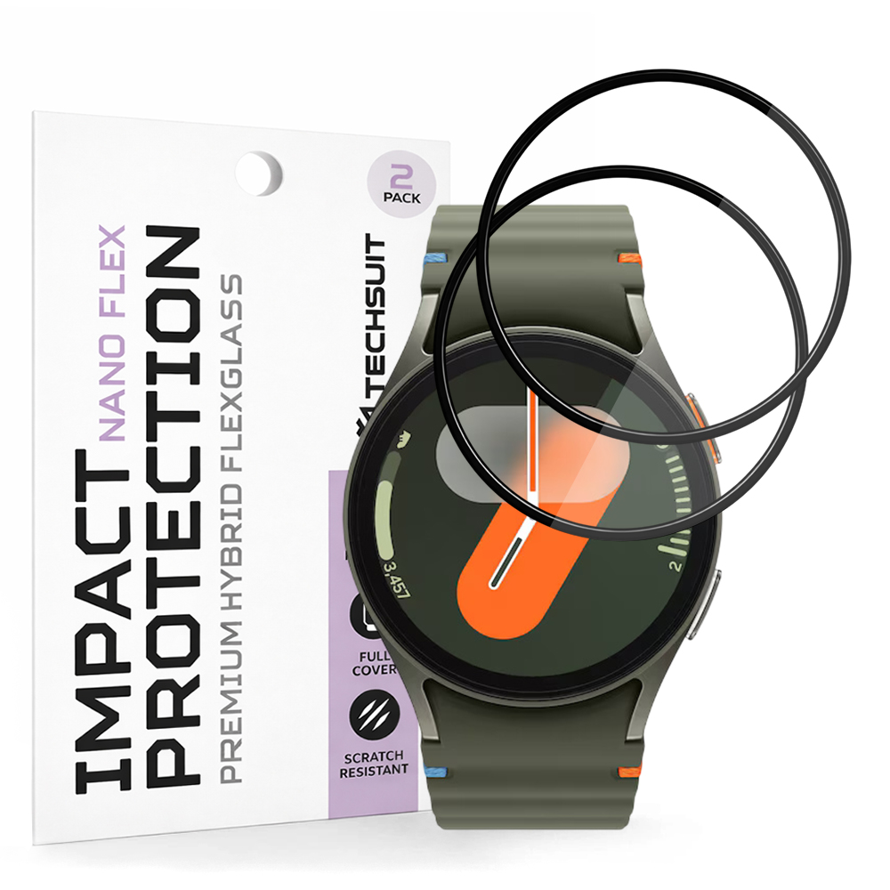 Fólie Techsuit Nano Flex (2 pack) Samsung Galaxy Watch7 40mm černá
