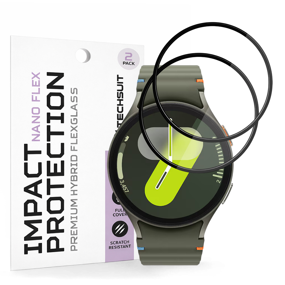 Fólie Techsuit Nano Flex (2 pack) Samsung Galaxy Watch7 44mm černá