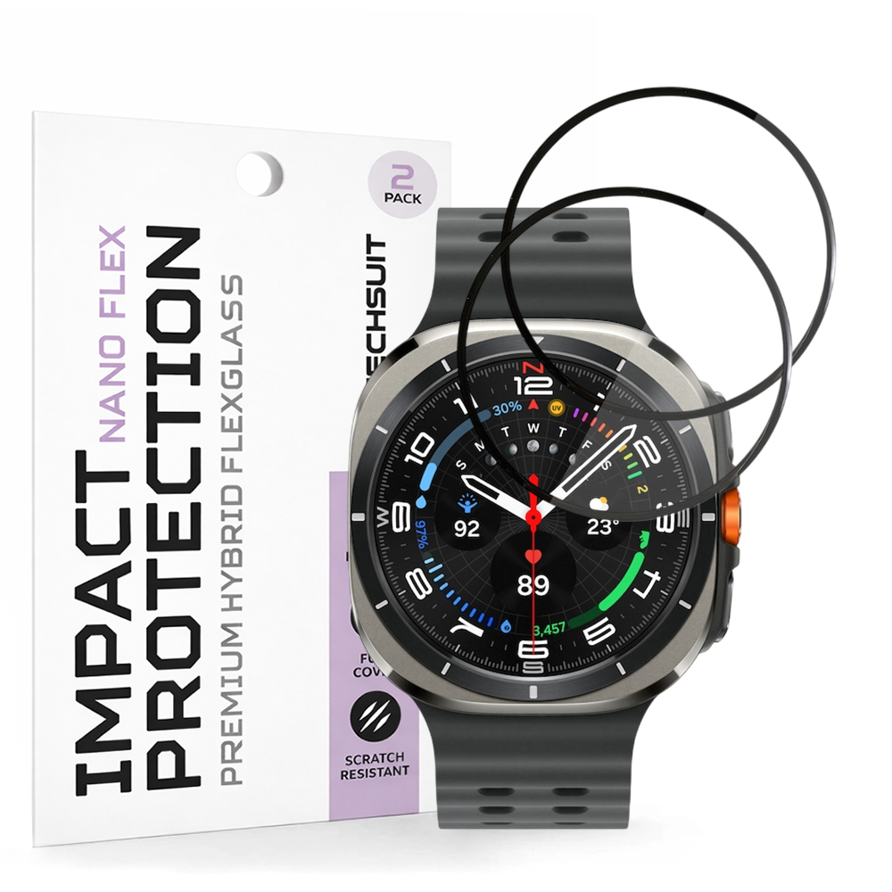 Fólie Techsuit Nano Flex (2 pack) Samsung Galaxy Watch Ultra 47mm černá