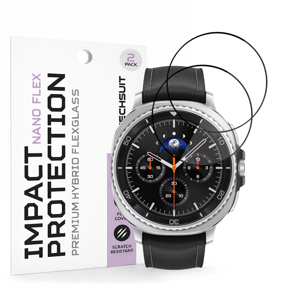 Fólie Techsuit Nano Flex (2 pack) Samsung Galaxy Watch8 Classic černá
