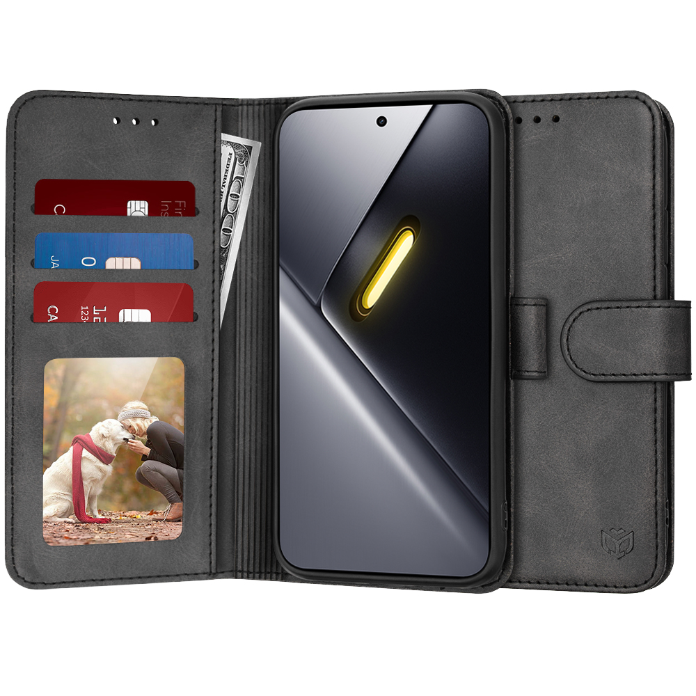 Pouzdro Techsuit Diary Book Xiaomi Poco X8 Pro Max černé