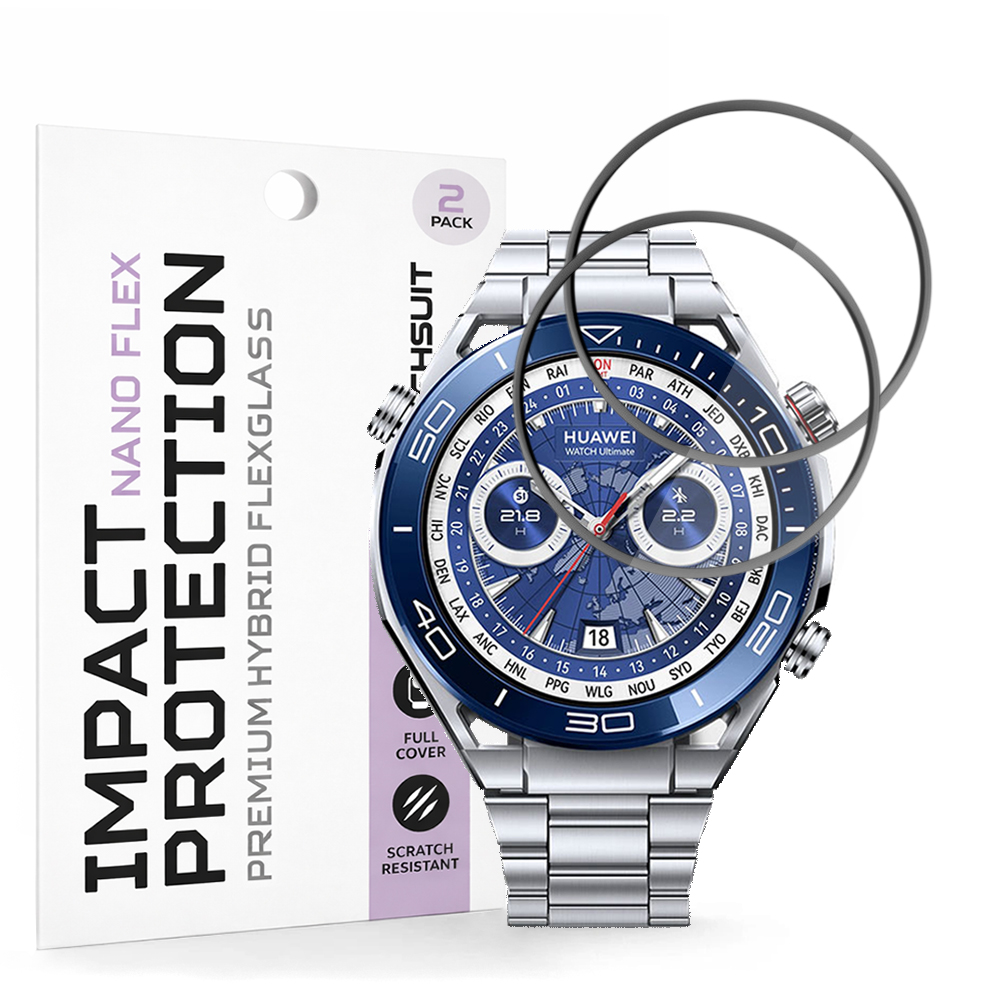 Fólie Techsuit Nano Flex (2 pack) Huawei Watch Ultimate / Ultimate 2 černá