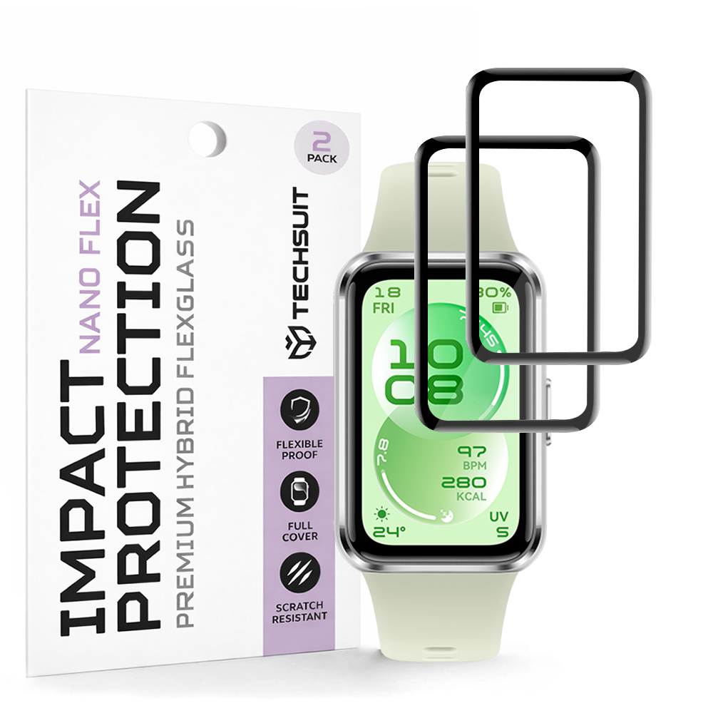 Ochranná fólie Techsuit Nano Flex 2 pack Huawei Band 11 černá