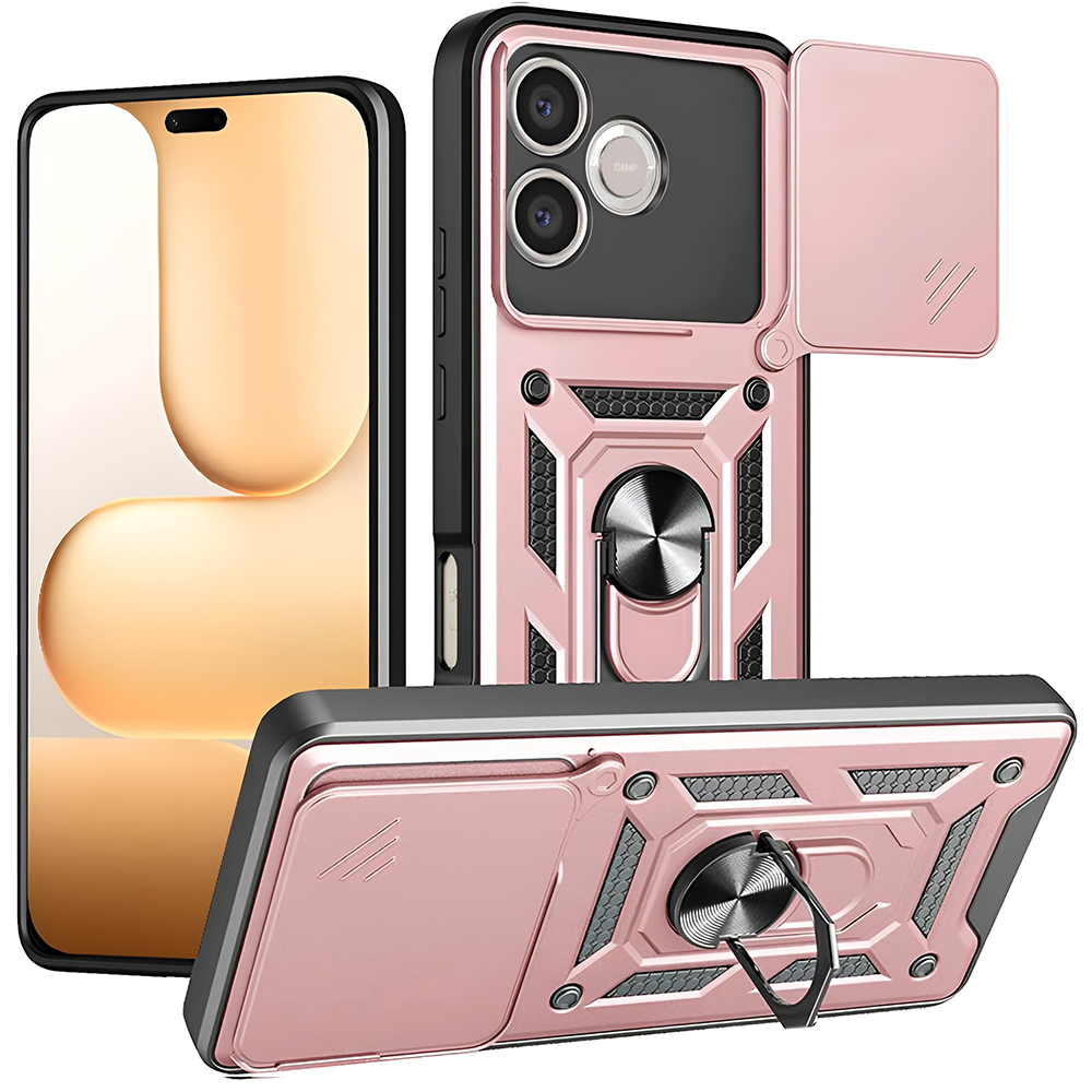 Kryt Techsuit CamShield Series pro Honor 600 Lite růžovozlatý