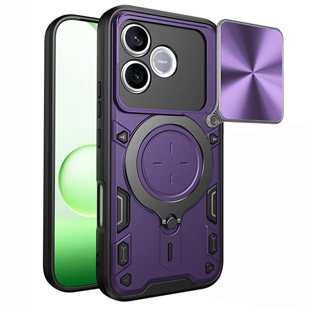 Kryt Techsuit CamGuard Pro pro Honor 600 Lite fialový