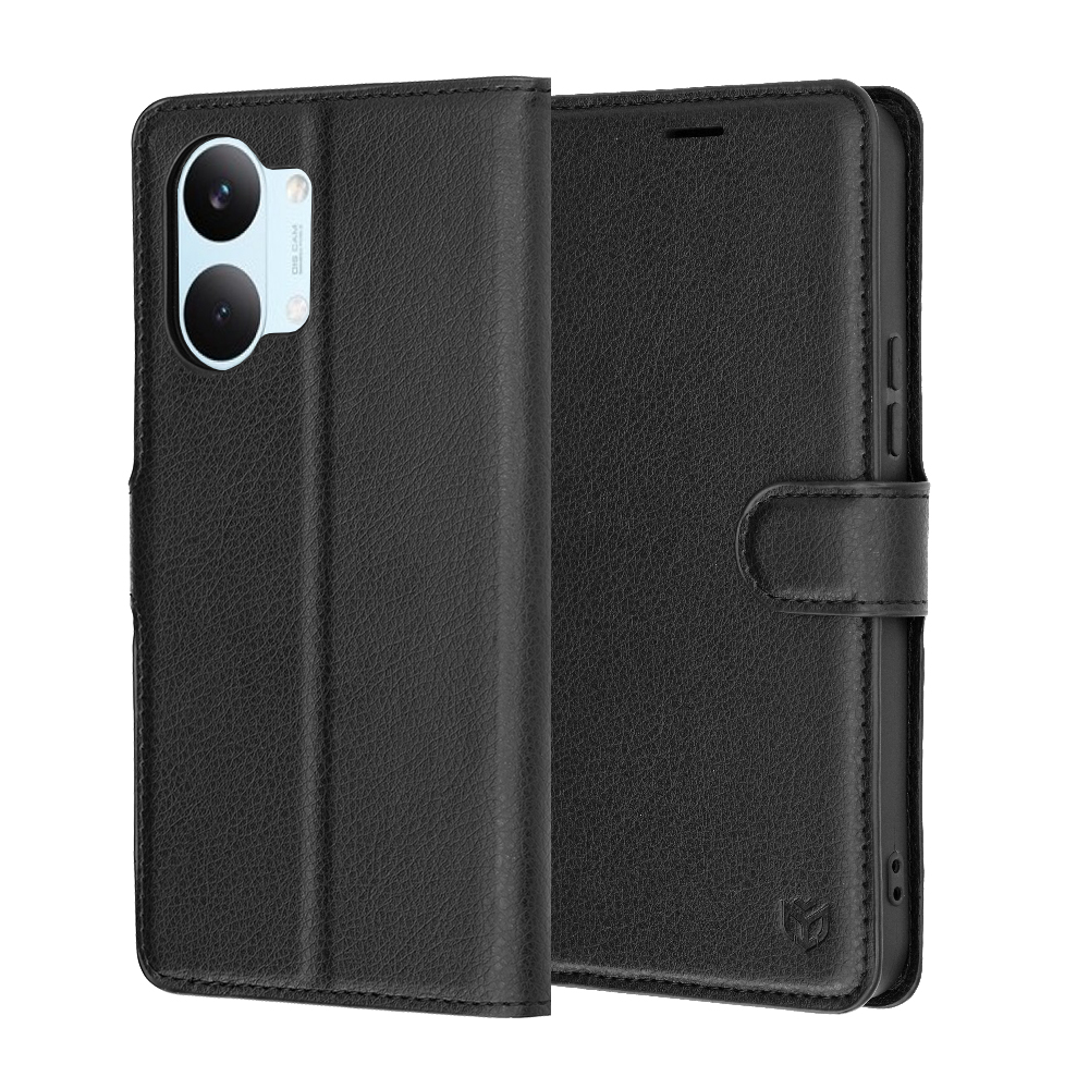 Pouzdro Techsuit Leather Folio Xiaomi Poco X8 Pro Max černé