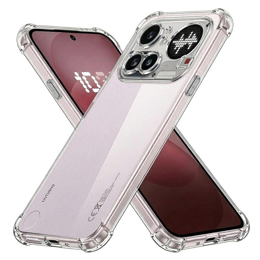Kryt Techsuit Shockproof Clear Silicone Nothing Phone (4a) Pro čirý
