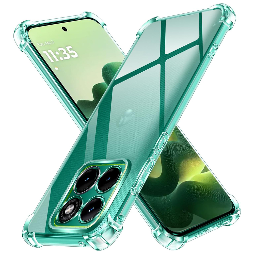 Kryt Techsuit Shockproof Clear Silicone Motorola Edge 70 Fusion čirý