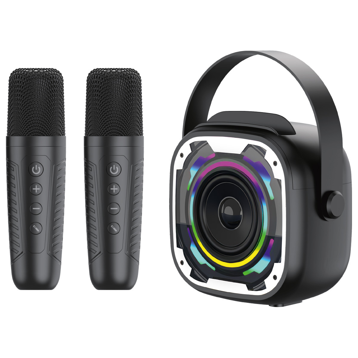 Přenosný Bluetooth reproduktor Blavec WS-08 Karaoke Idol s mikrofony černý