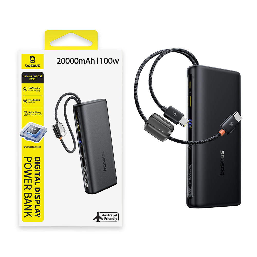 Powerbanka Baseus EnerFill FC41 20000mAh (100W) vesmírně černá